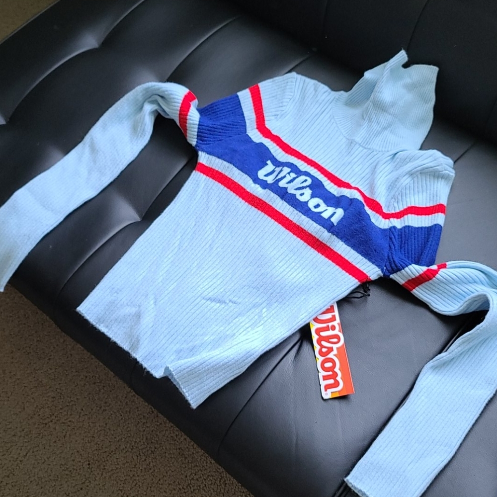 Wilson Blue Crop Sweater